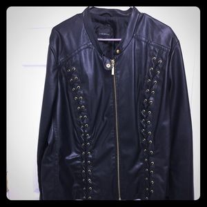 Lane Bryant vegan leather jacket